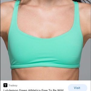 Lululemon Free To Be Bra in Bali Blue Sz.4